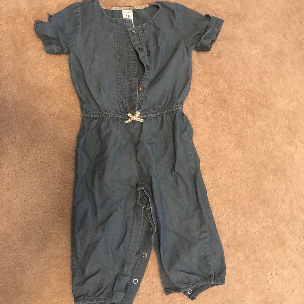 Denim romper